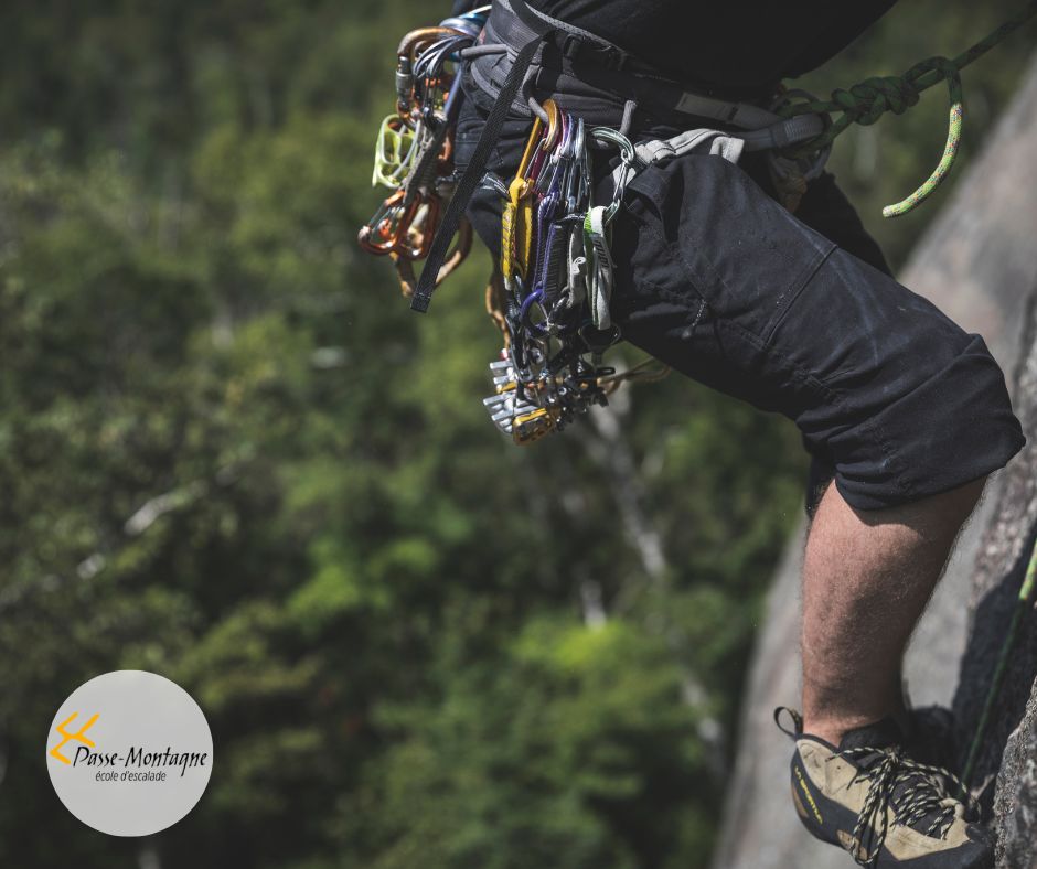 Outdoor transition top rope climbing