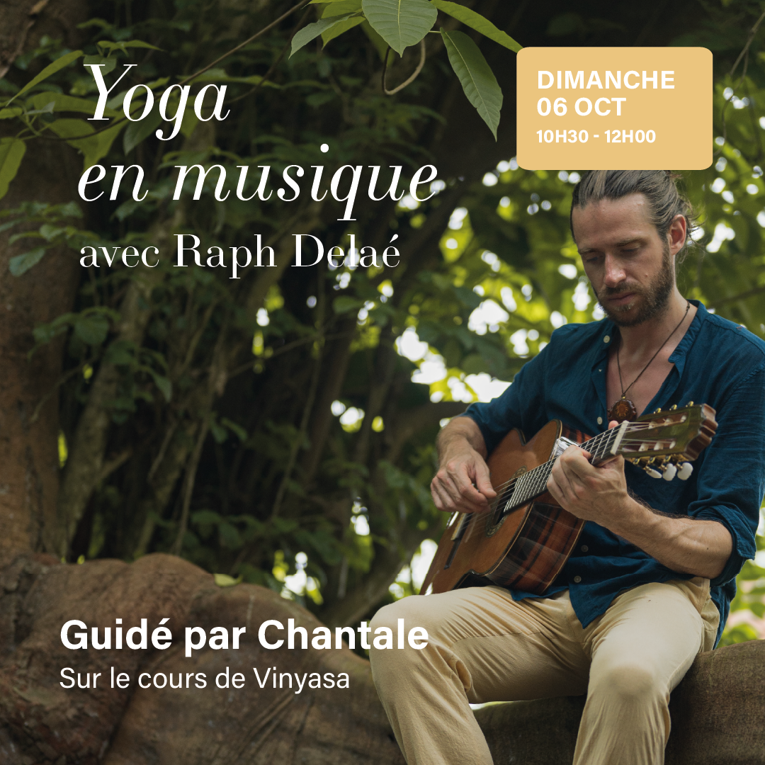 Yoga en musique avec Raph Delae sur le cours de Vinyasa avec Chantale