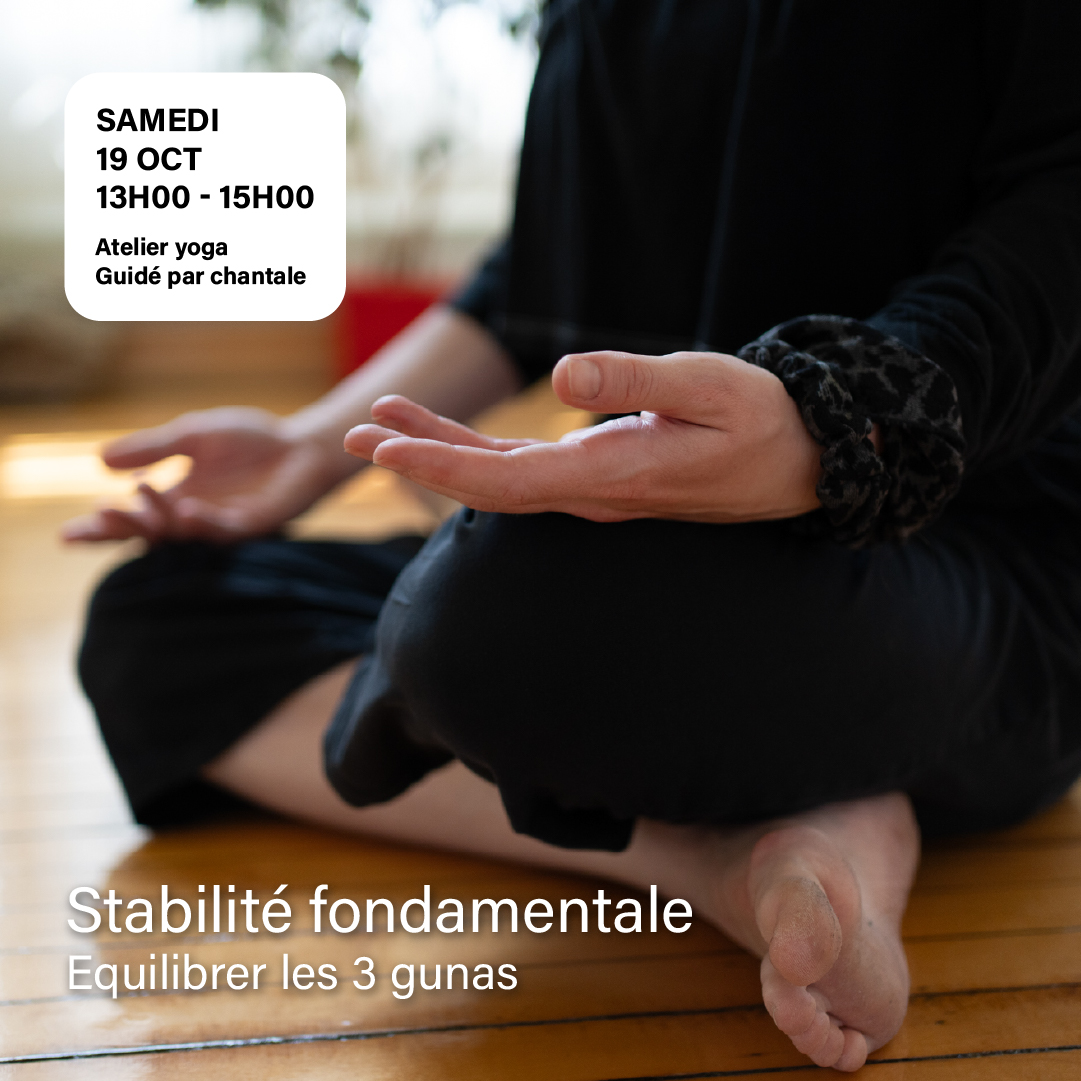 atelier yoga stabilité fondamentale équilibrer les 3 gunas Zéro Gravite Montreal