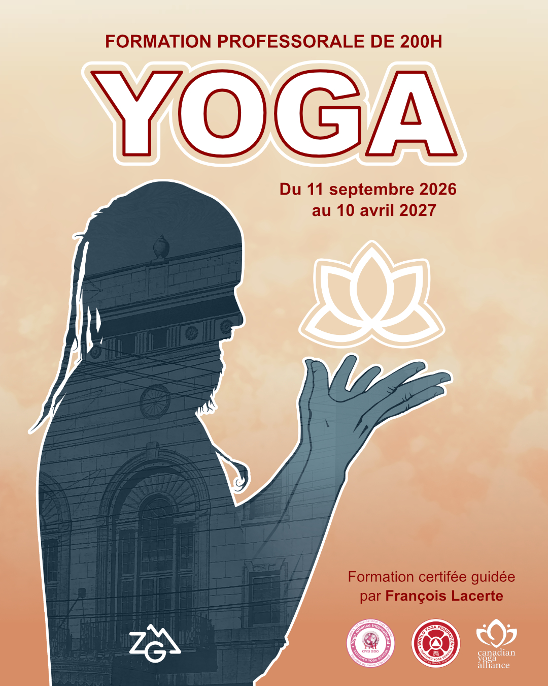 sessions d'information formation professorale de yoga