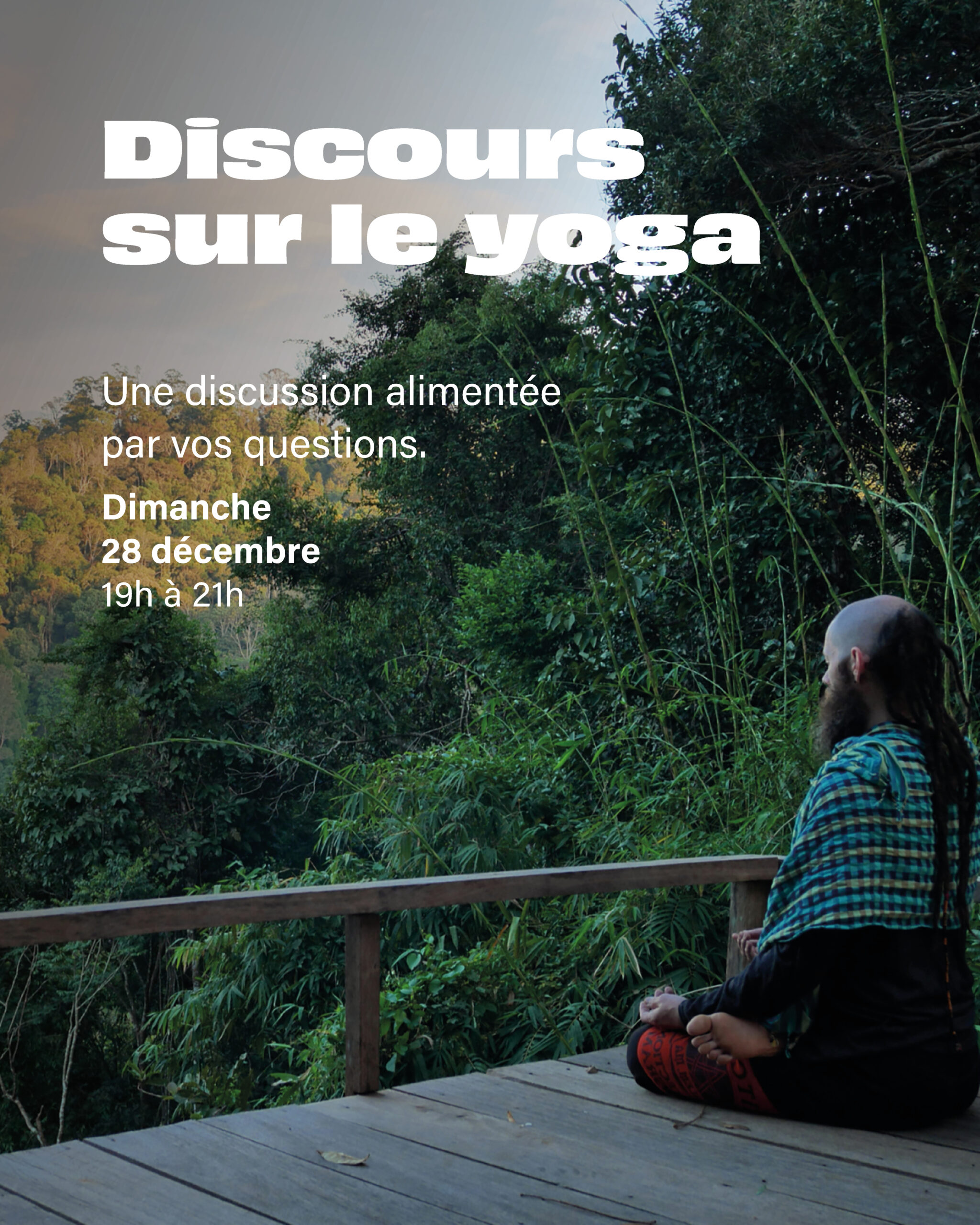 Atelier Discussion sur le yoga Zéro Gravité Escalade et Yoga Montréal