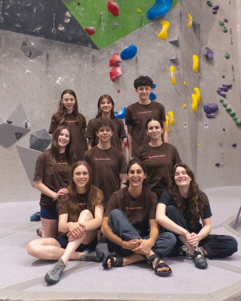 équipe junior escalade de corde Zéro Gravité escalade et yoga
